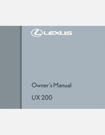 lexus ux200 2020-2021 owners manual